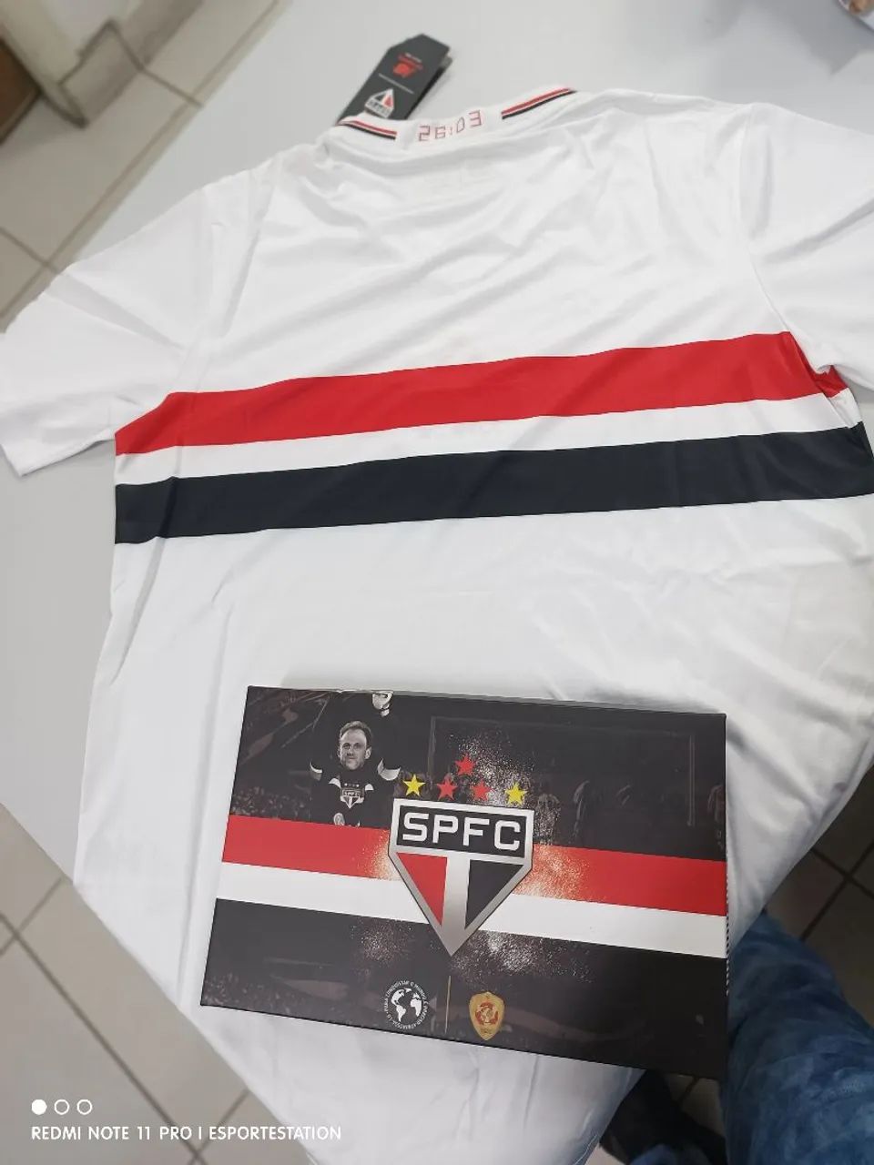 Camisa São Paulo home 2025 branca - Foto 5