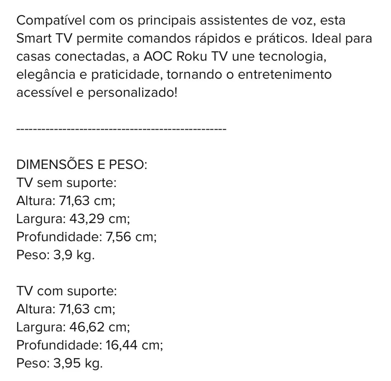 Tv AOC 32 sistema roku zerada - Foto 3