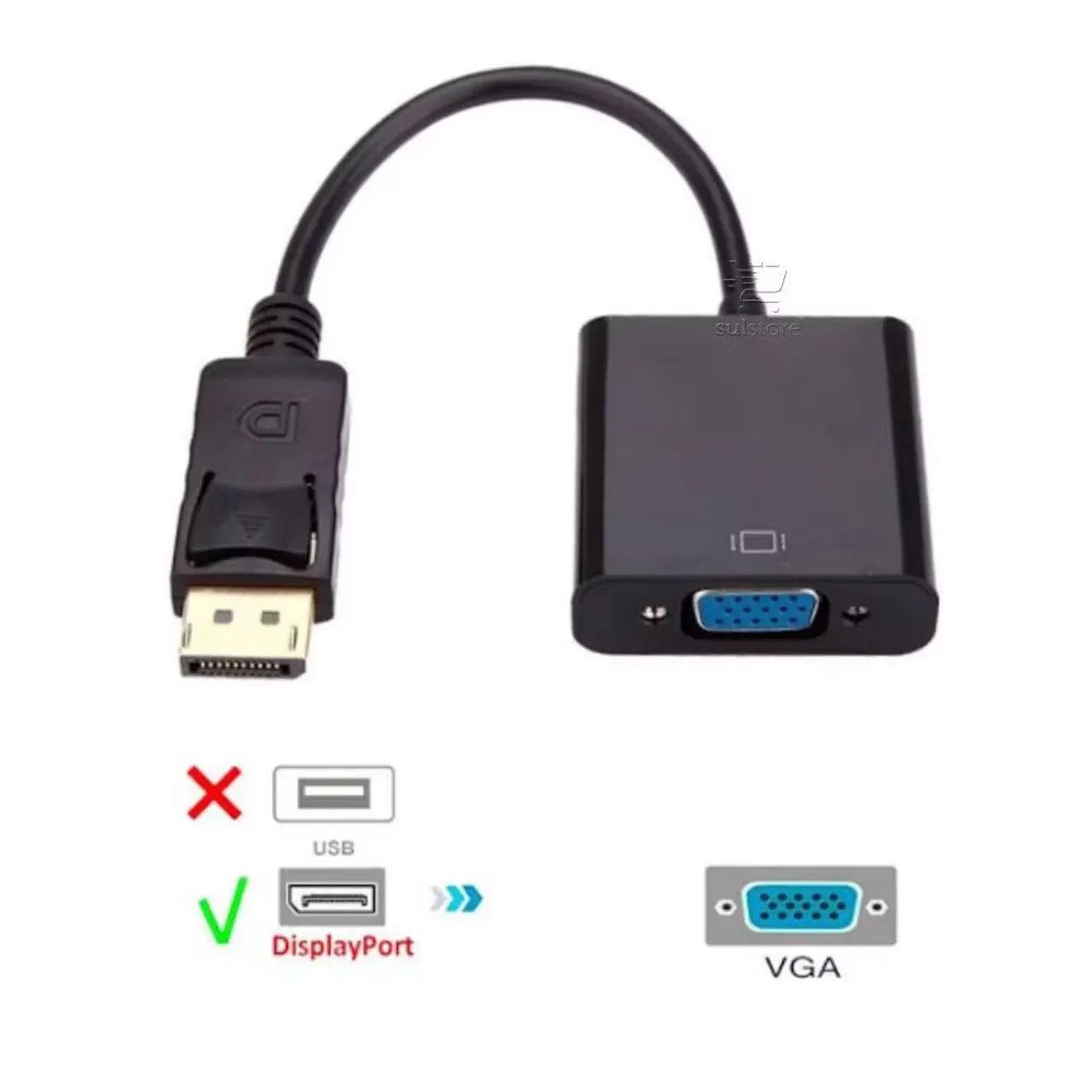 Adaptador Displayport para VGA  - Foto 4