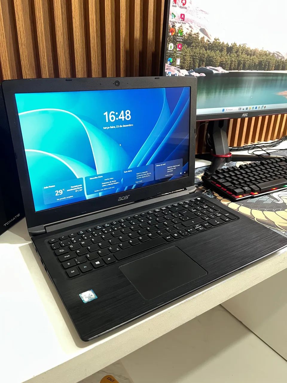 Acer i5/8/新品SSD128GB office2024 Notebook Acer i5, 8gb, Ssd 240gb (Aceito cartão) - Notebooks