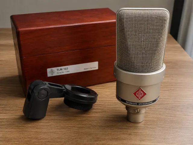Microfone neumann Tlm102 set studio condensador  - Foto 2