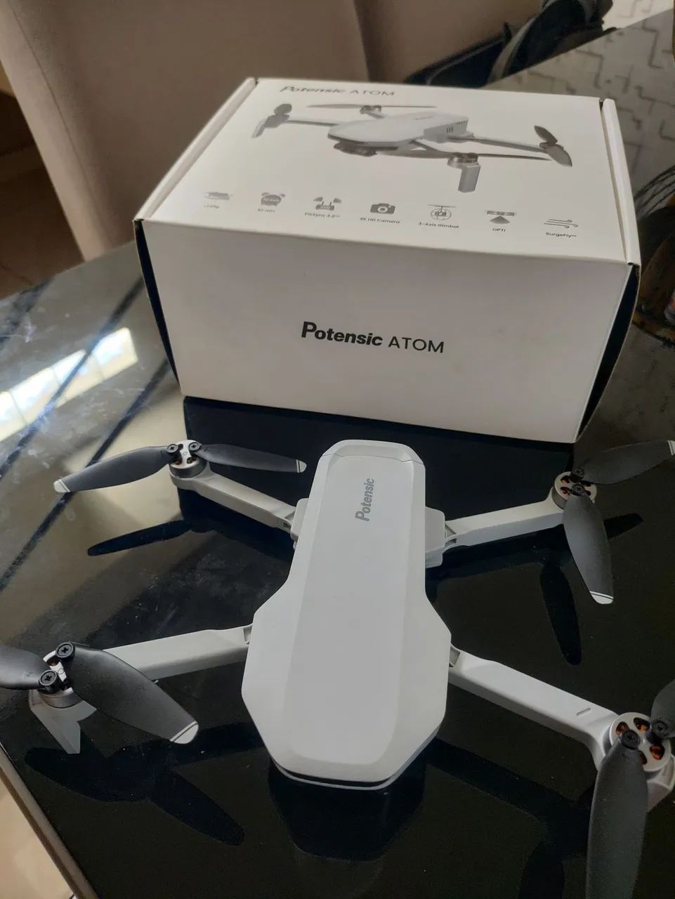 Drone Potensic ATOM 4K com Gimbal 3 Eixos - Completo na Caixa - Foto 3