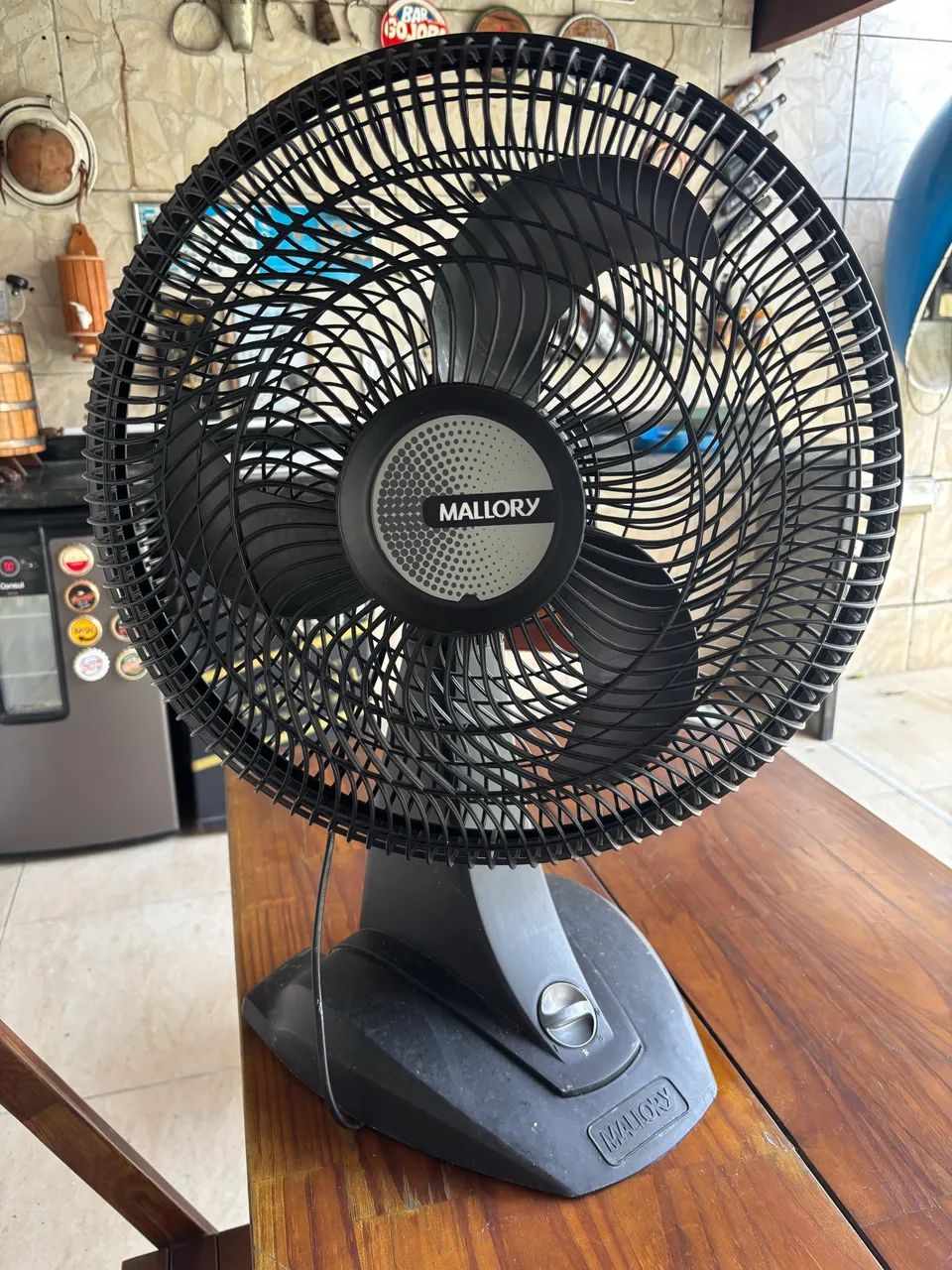 Ventilador Mallory 40cm Preto - Funcionando Perfeito - Foto 3
