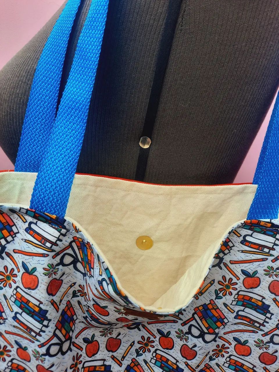 Ecobag Artesanal Grande ,Professora  - Foto 5