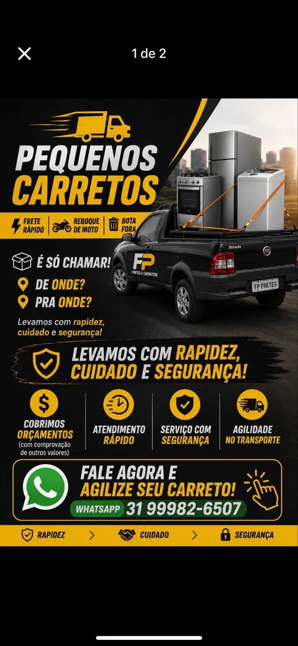 Carreto com preço justo BH e região  - Foto 3