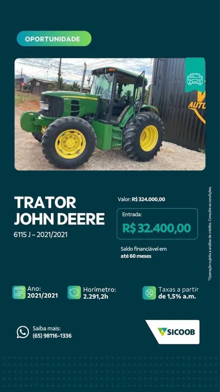 Trator John Deere 6115J