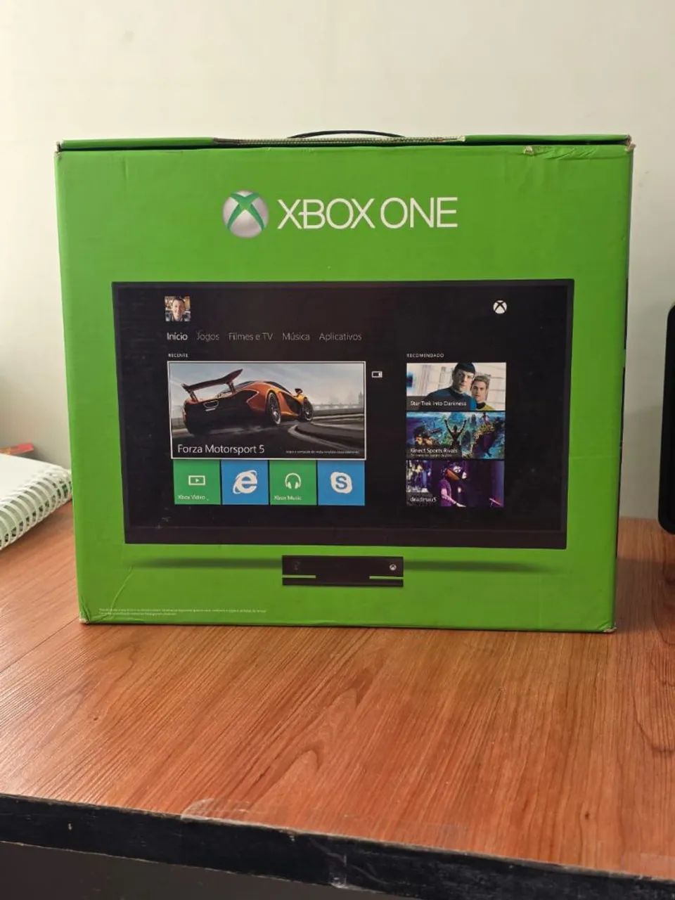 Xbox one na caixa