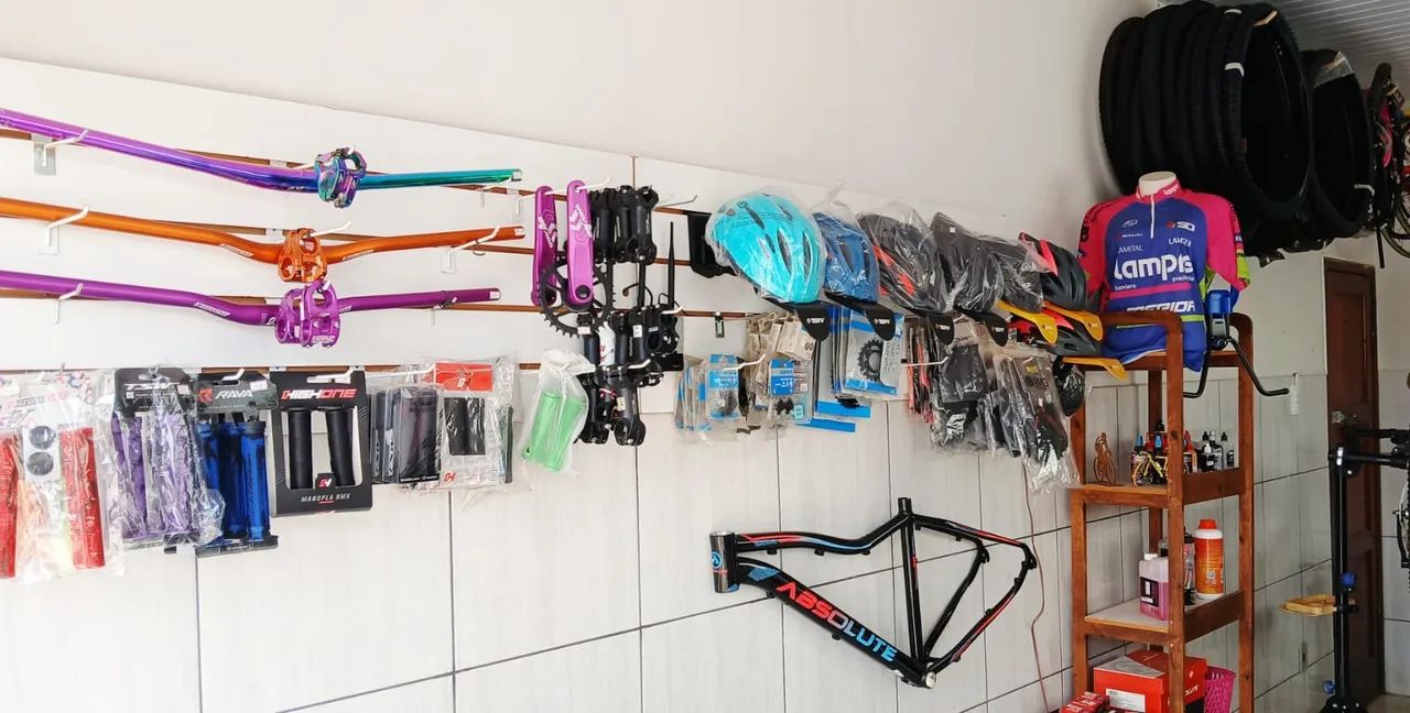Fundo de loja de bicicleta 