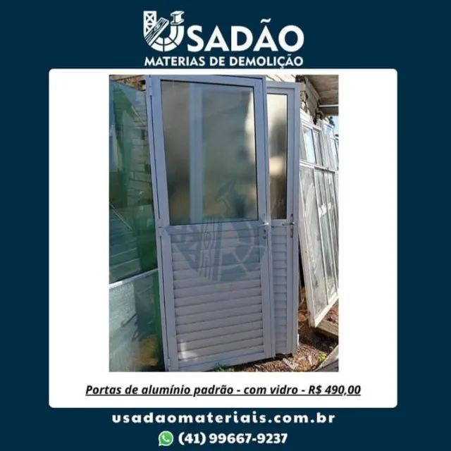 Portas de Alumínio com Vidro