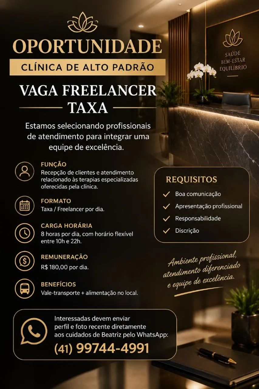 Oportunidade de Trabalho 