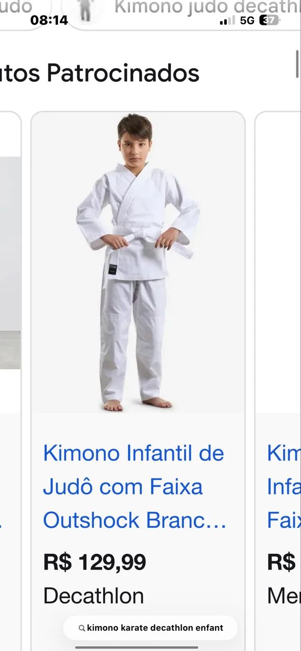 Kimono karatê decathlon