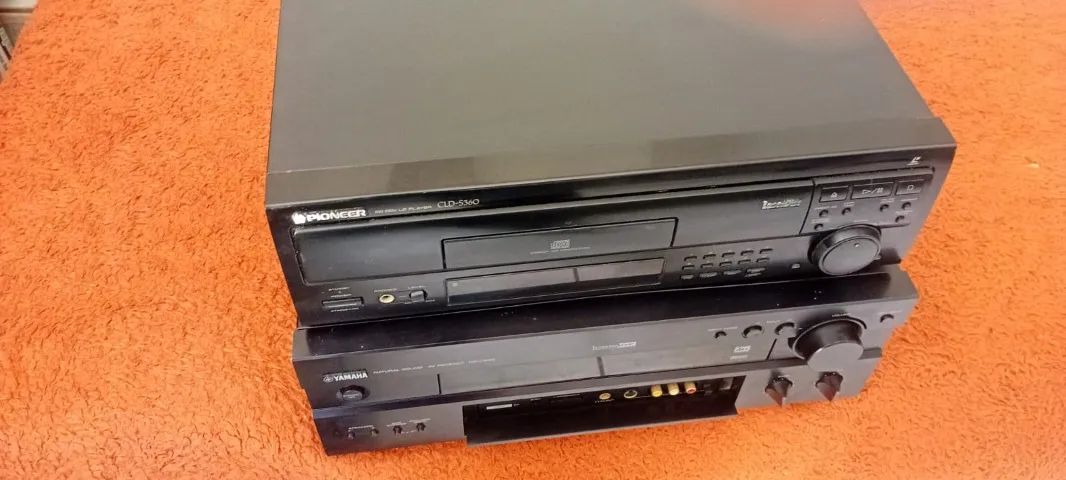 RECEIVER YAMAHA + CLD PIONEER desapego - Foto 4