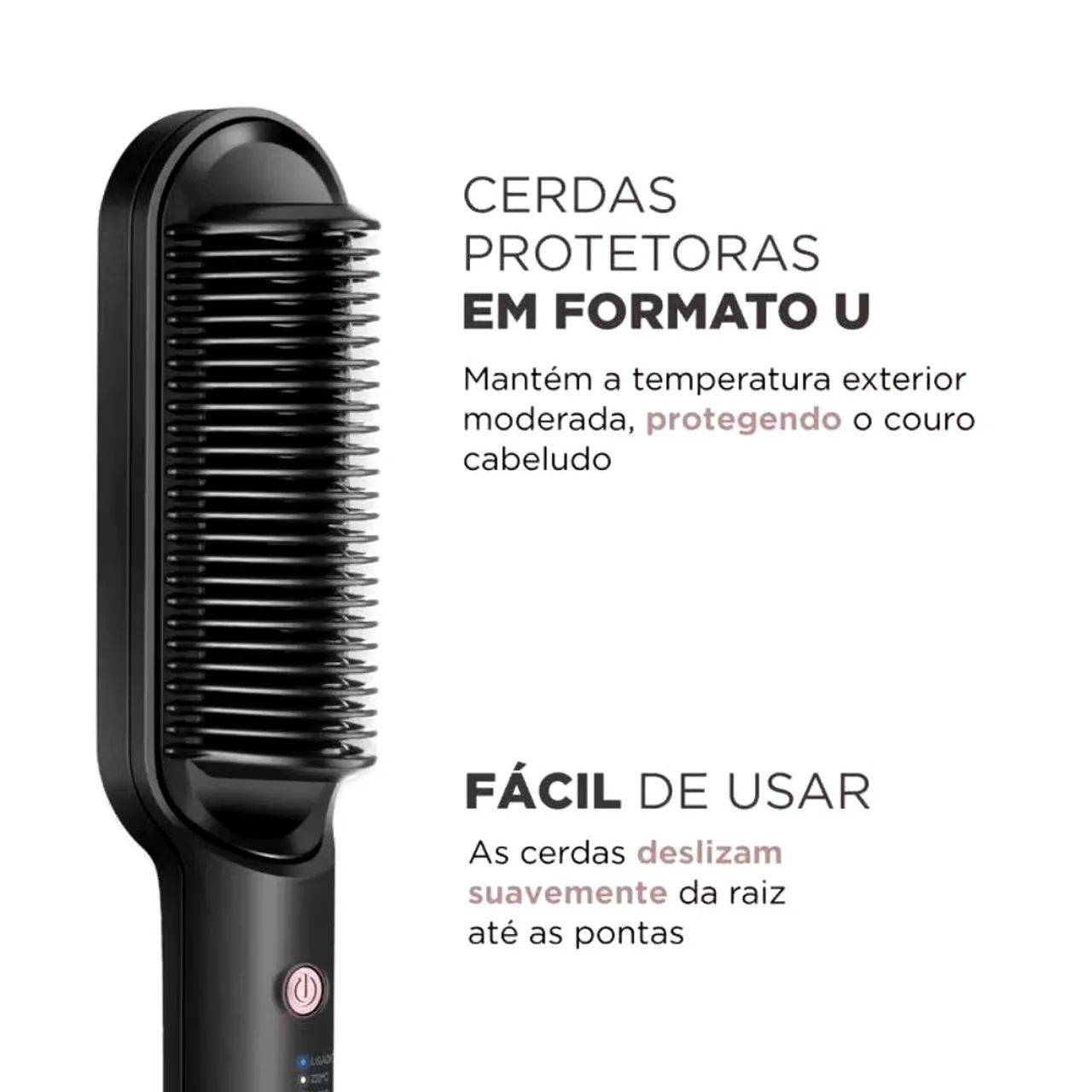 Escova Secadora E Alisadora  Bivolt <br>SKU do produto:<br>13259 - Foto 5