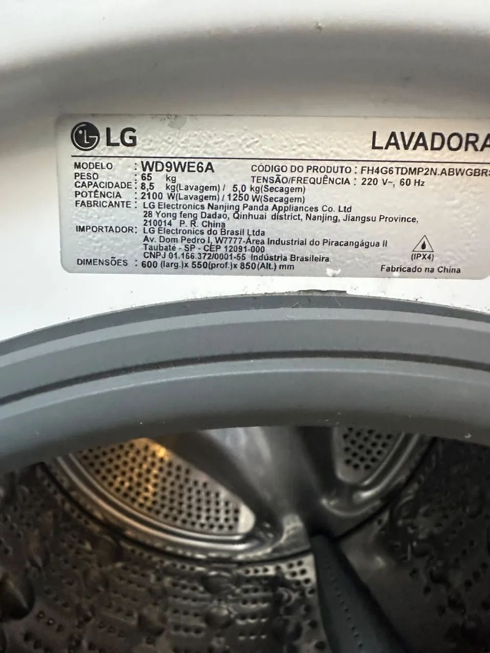 Máquina de Lava e Seca LG com defeito - Foto 4