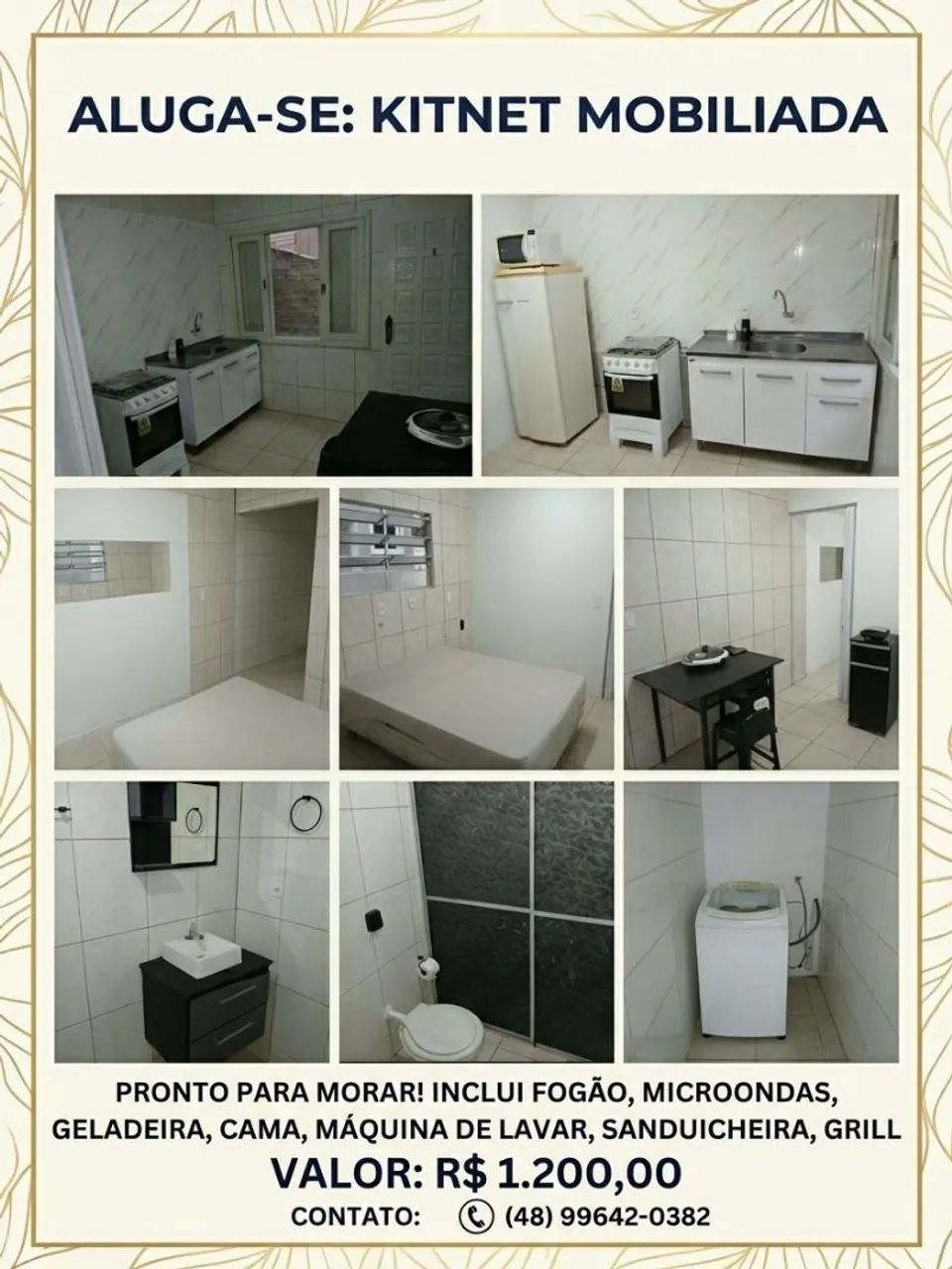 Kitnet Mobiliada em Criciúma  - Foto 2