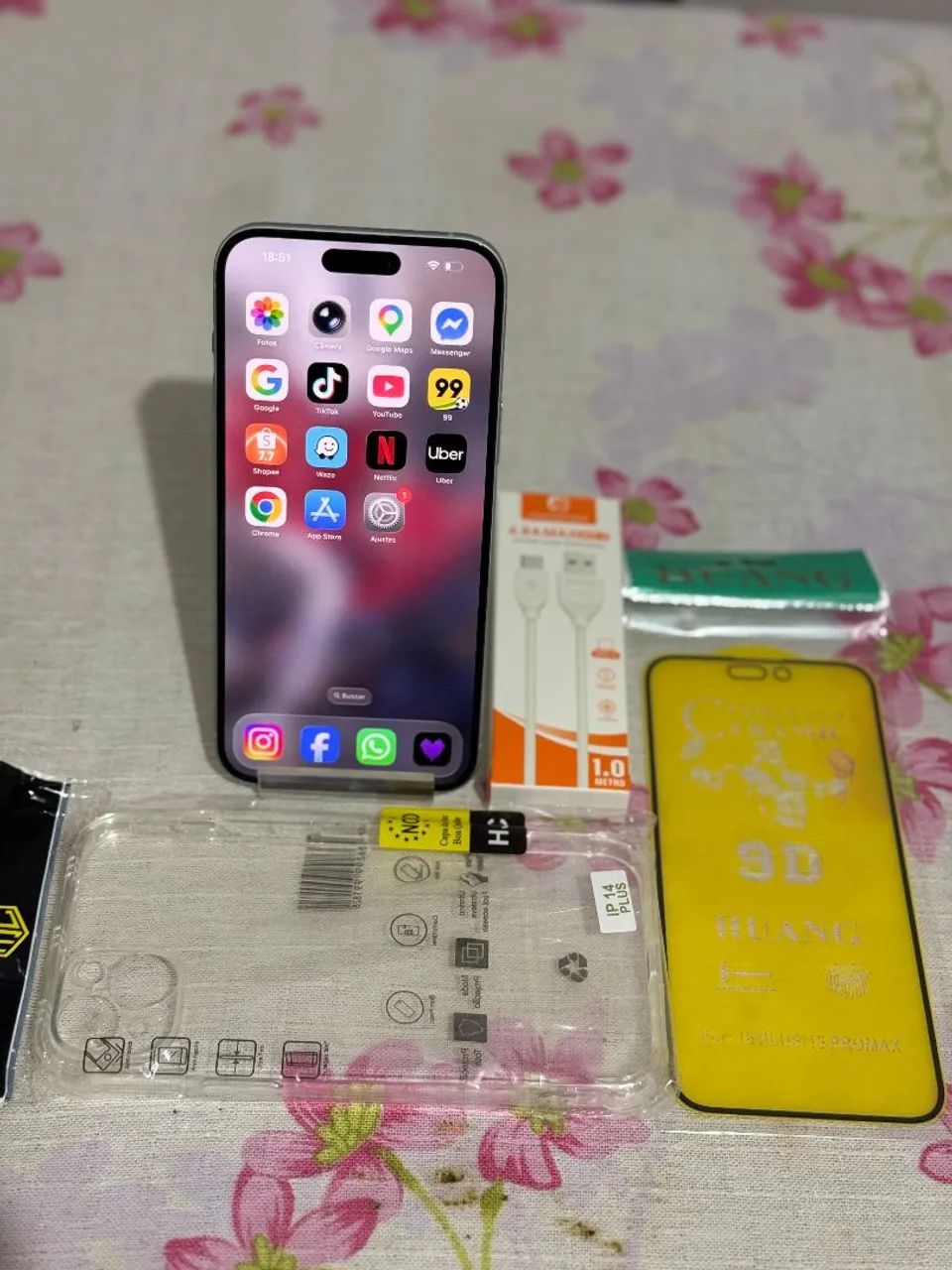 iPhone 15 plus azul, 128GB - Foto 2