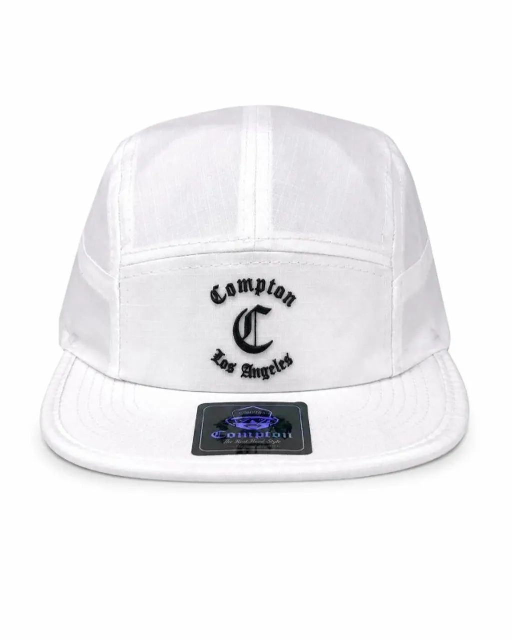 Boné Compton 5panel Los Angeles Branco - Foto 2