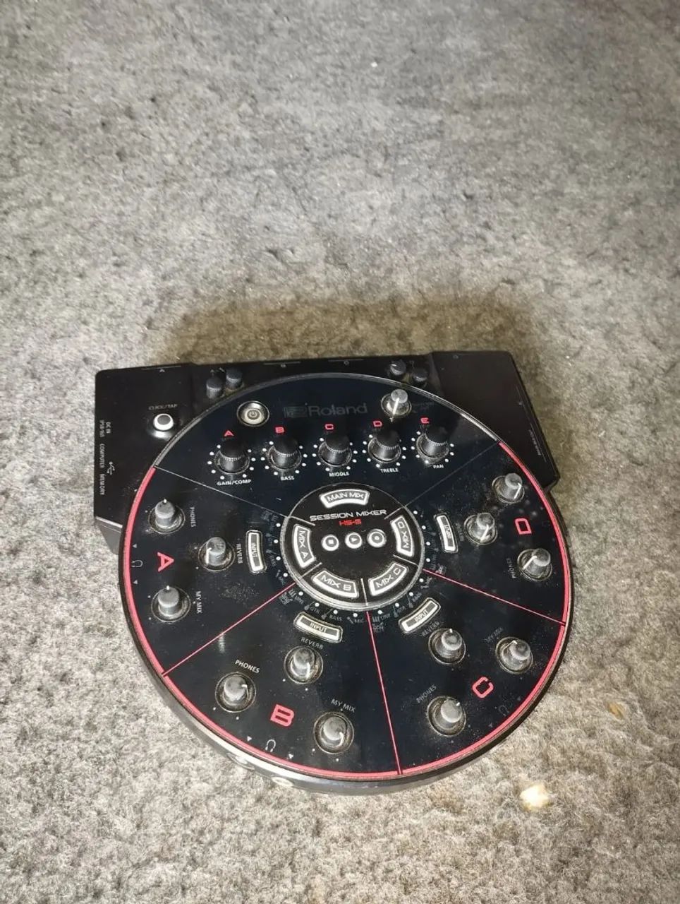 mesa de som roland hs-5 session mixer