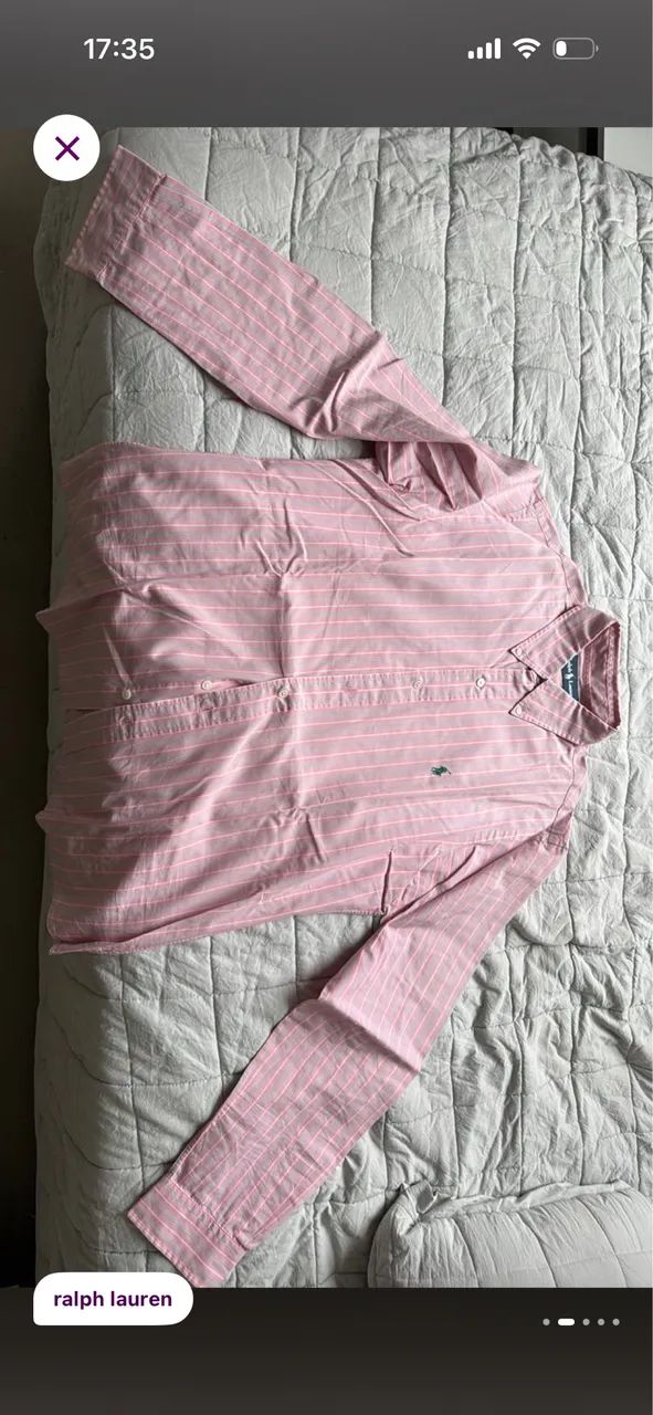 Camisa Ralph Lauren Rosa masculino M