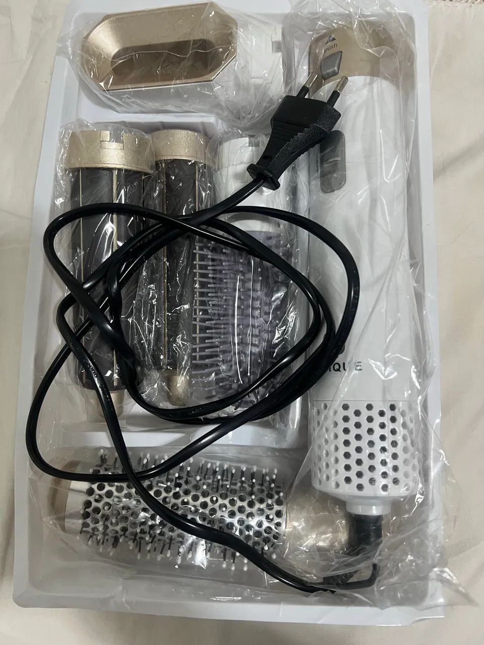 Secador e modelador de cabelo Unique 5 em 1, modelo ZDZQ-001 - Foto 4