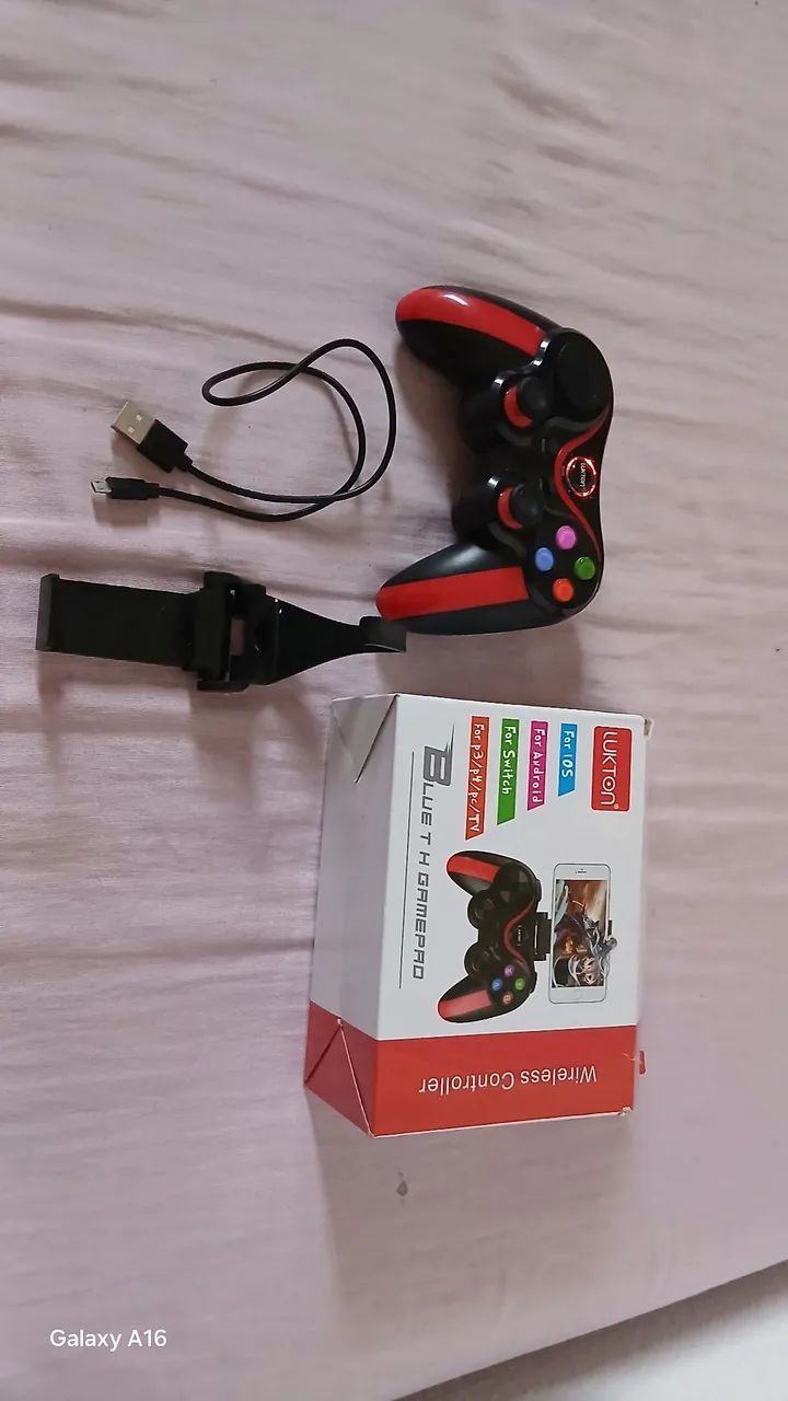 Controle Gamer Bluetooth Compativel Joystick Para Celular - Foto 3