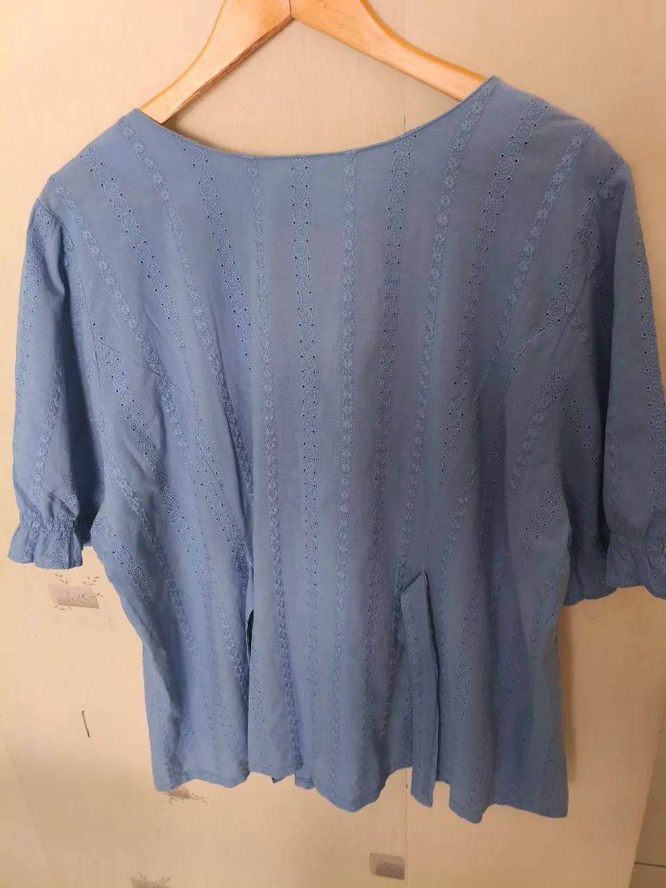 PROGRAM G1 BLUSA LAISE ALGODÃO azul - Foto 4