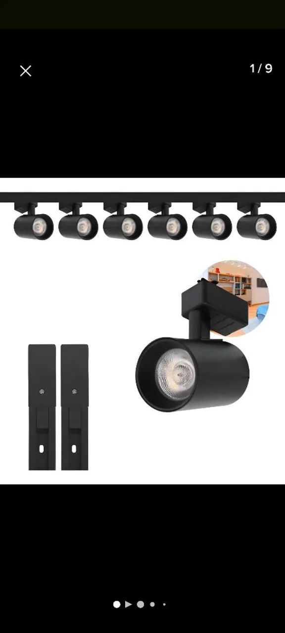 Trilho de lâmpada led com 6 unidades  - Foto 2