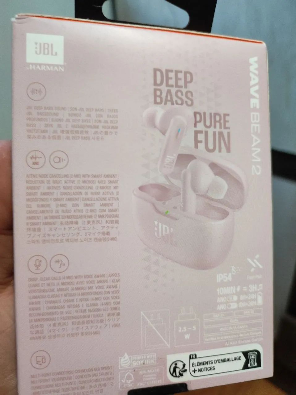 FONE JBL WAVE BEAM 2 ROSA - Foto 2