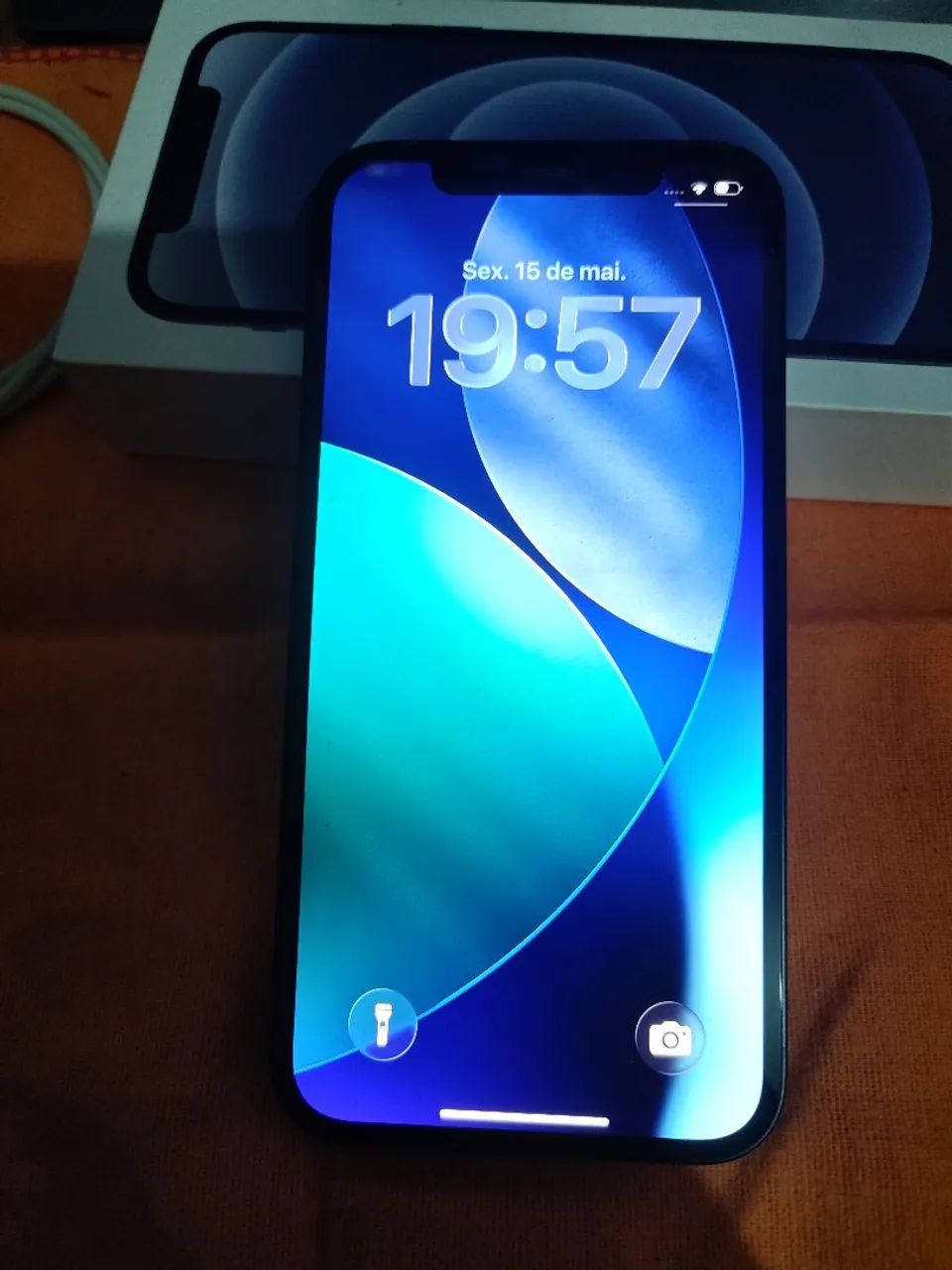 iPhone 12 Azul 128 GB - Muito Conservado (Com Caixa e Acessórios