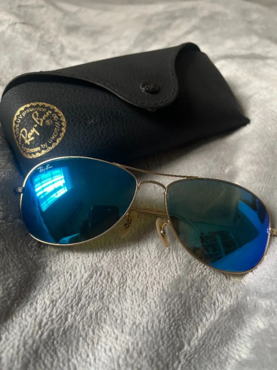 Óculos de sol ray ban cockpit modelo aviator - Foto 2