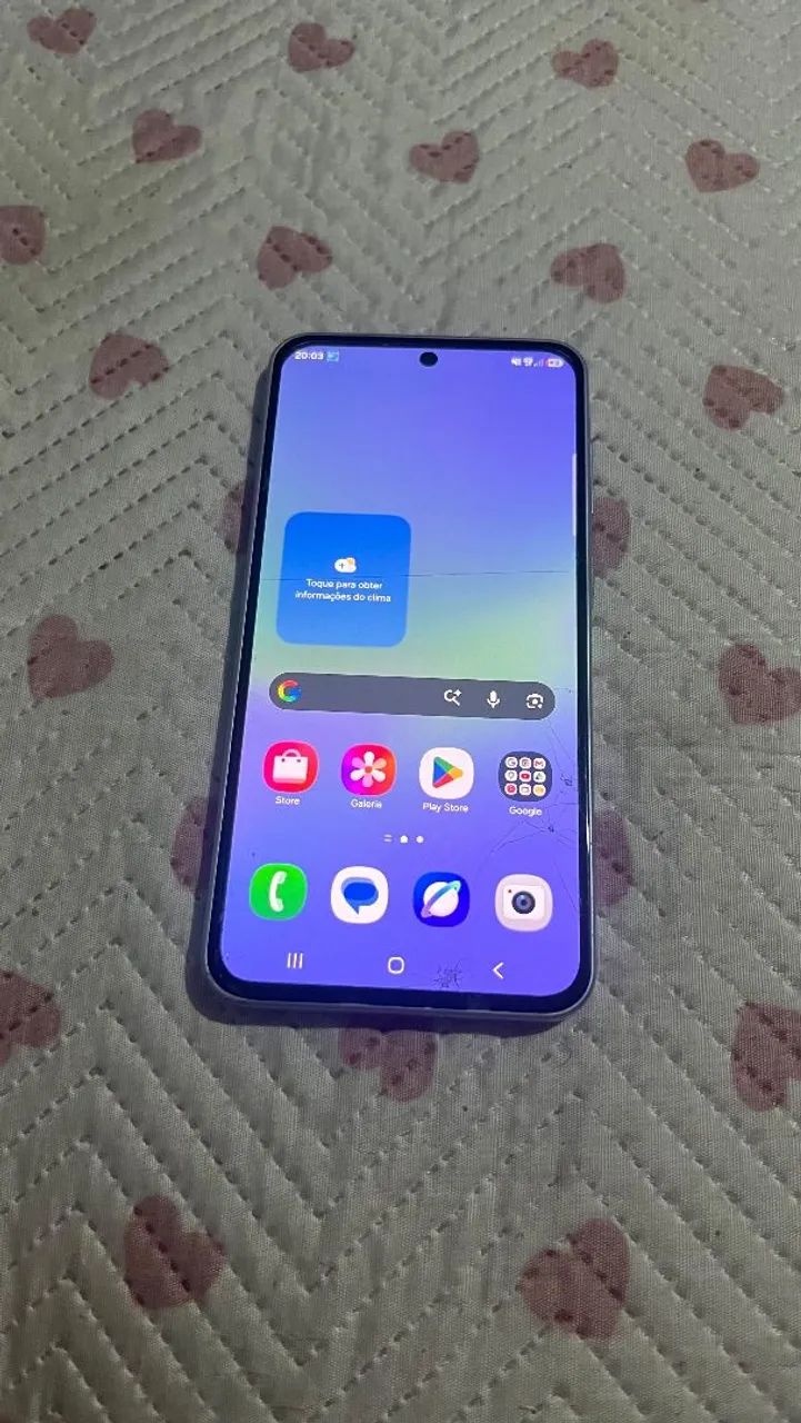 Celular Samsung A36  5 G 128 memoria cor violeta