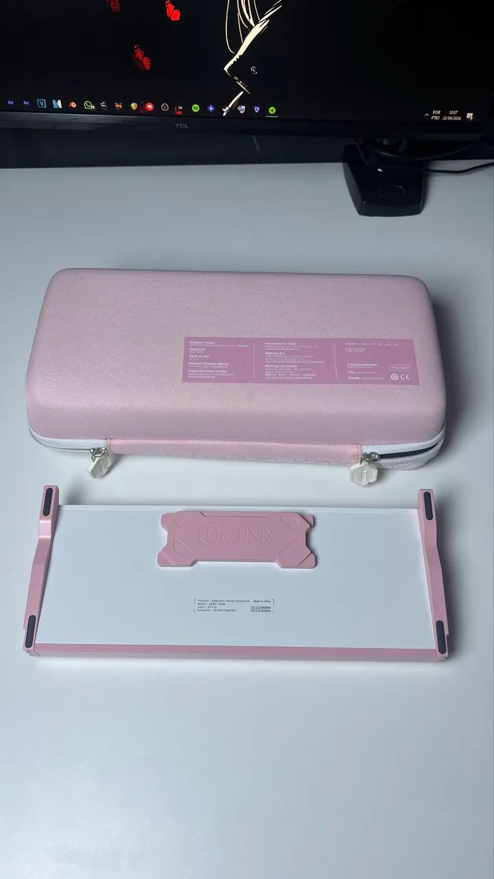 Teclado Magnético Iqunix Ez63 Pink Version - Foto 2