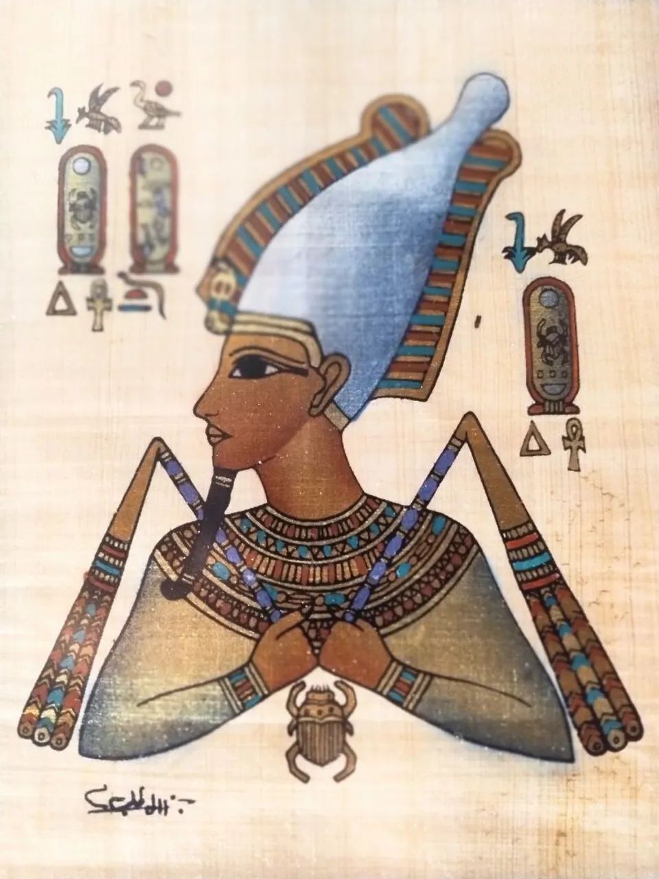 Quadro Osíris - papiro.