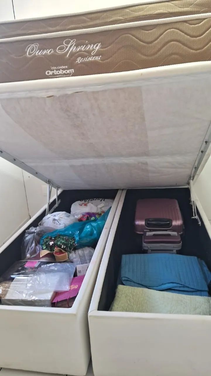 Cama box casal com baú  - Foto 3