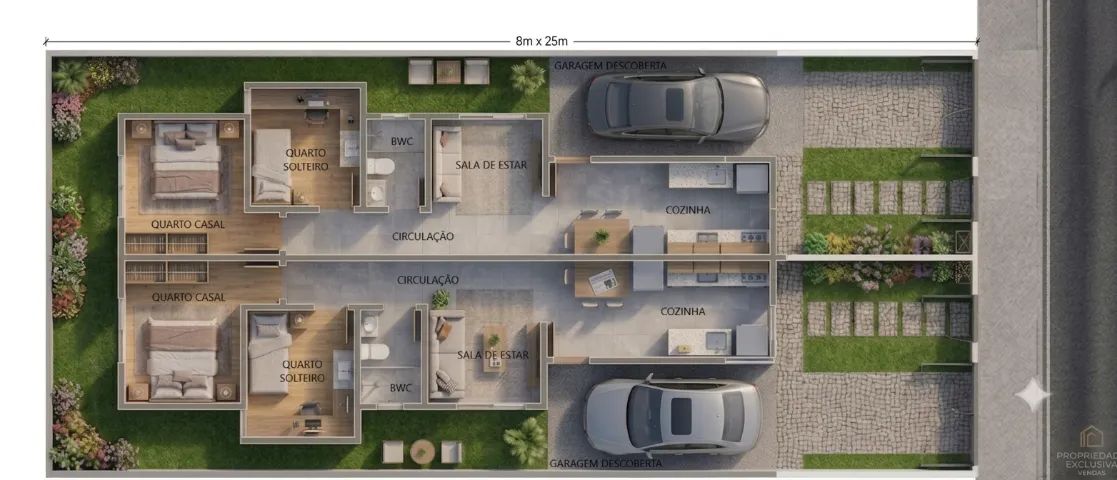 Casa Geminada à Venda em Forquilhas - São José - Foto 2