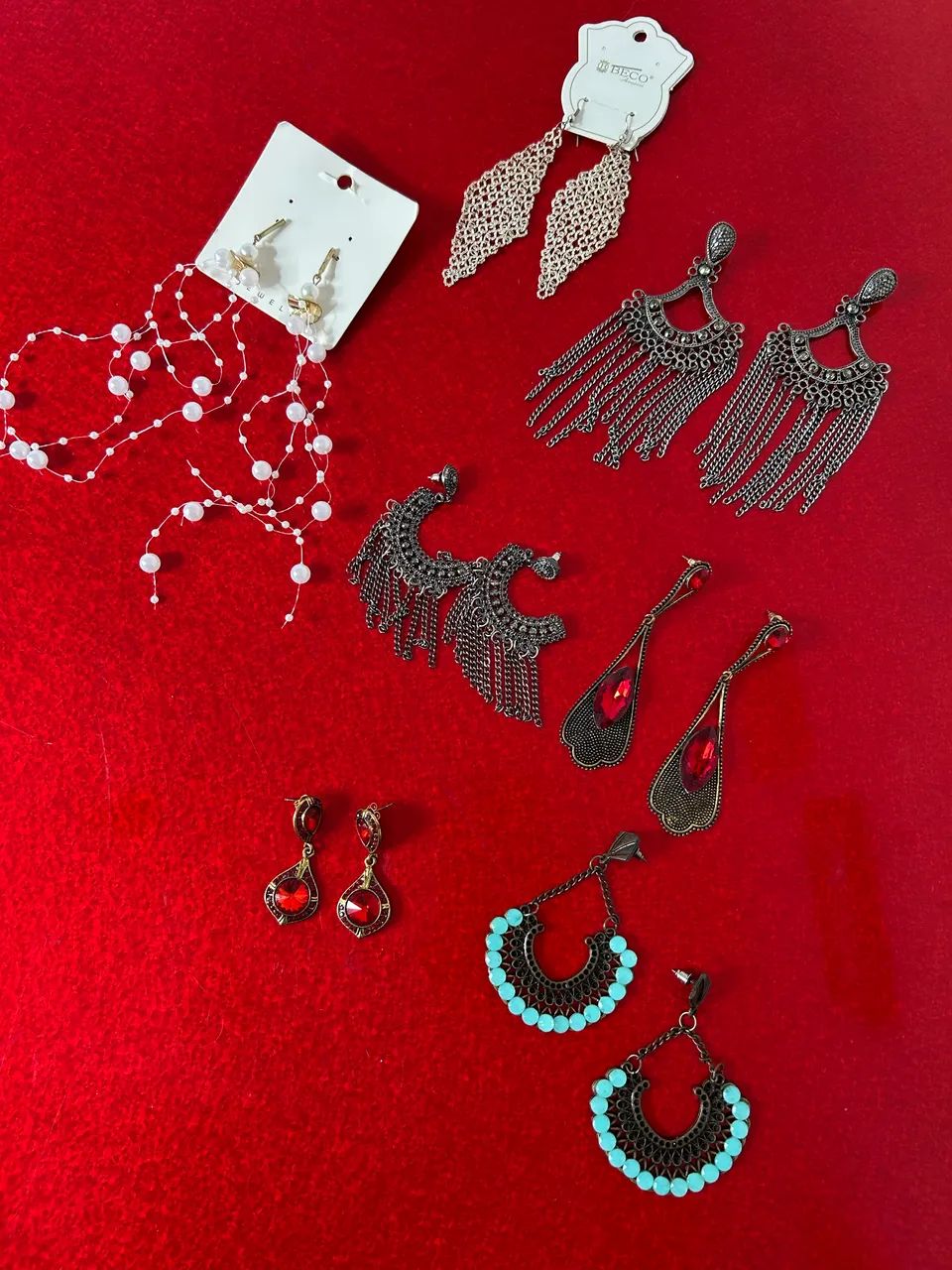 Kit com 12 brincos bijuterias  - Foto 2