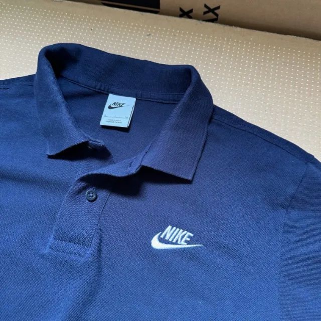 Camisa Polo Nike Azul Marinho P - Foto 2
