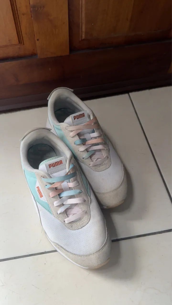 Puma Cruise Rider GL 'White Eggshell Blue? EUA 9.5/BR 40 - Foto 5