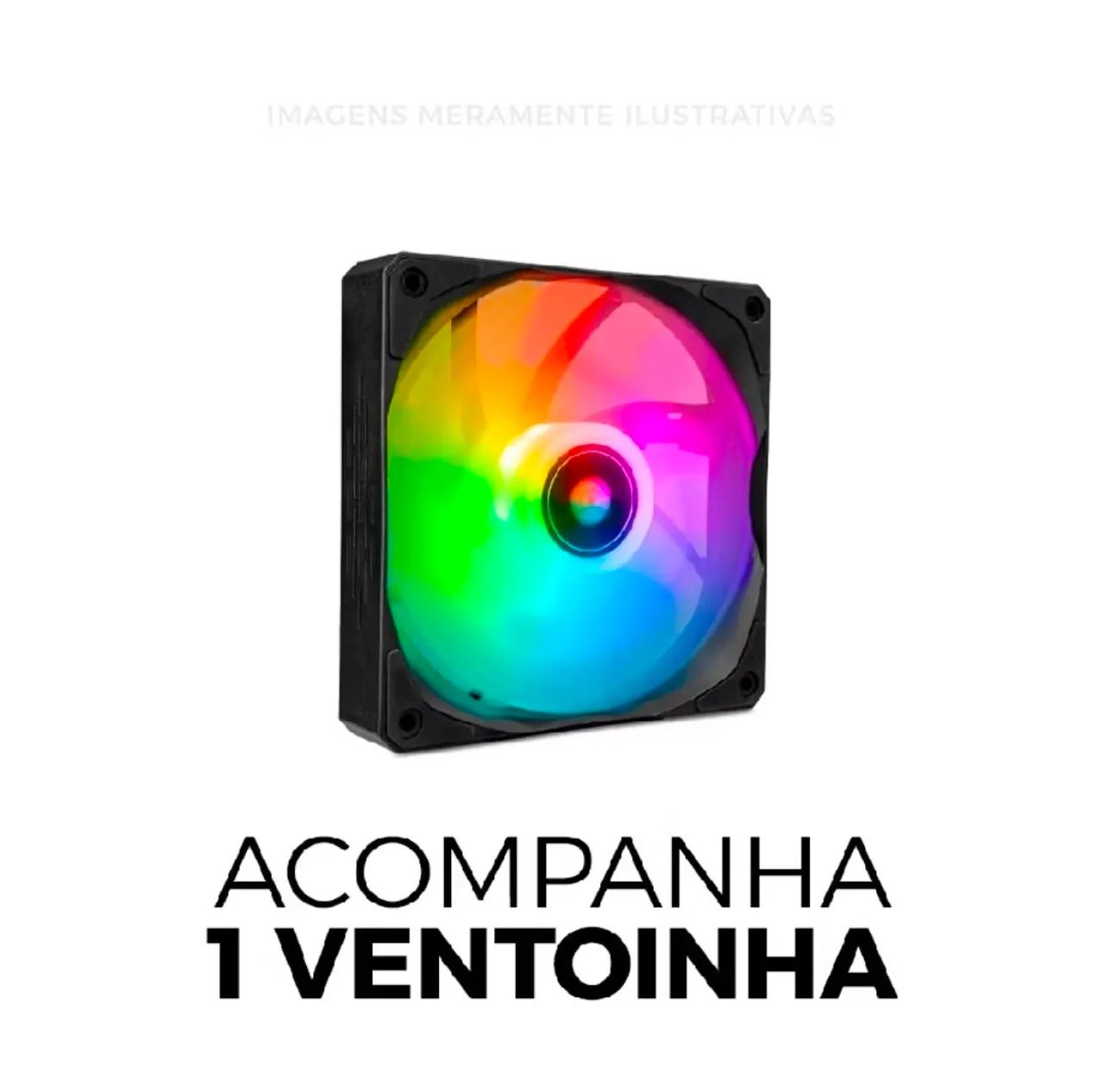 Gabinete Aquário Atom Mini-Tower com 1 fan - Foto 3