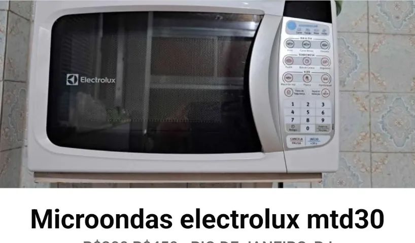 Microondas electrolux.... 1 ano de uso.