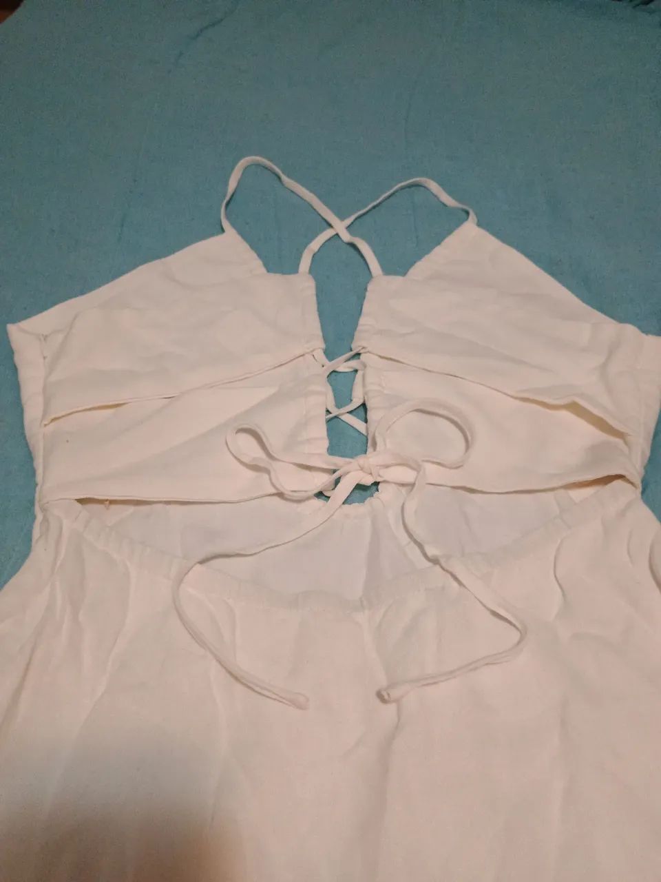 Vestido Cia Marítima (P) off write usado - Foto 4
