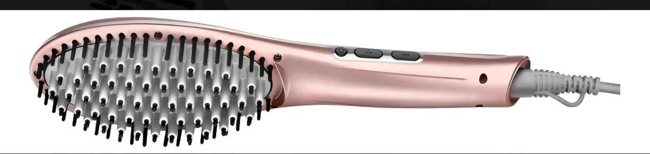Vendo Escova Alisadora Elétrica Rosê - Foto 2