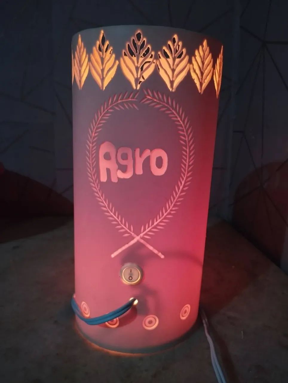 LUMINÁRIA DE PVC TEMA AGRONEGÓCIO  - Foto 3