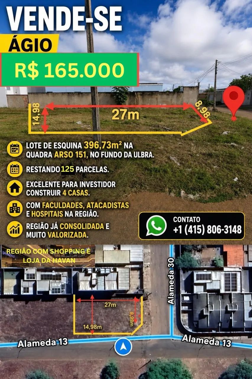 OPORTUNIDADE EM UMA DAS REGIÕES COM MAIOR POTENCIAL DE VALORIZAÇÃO!