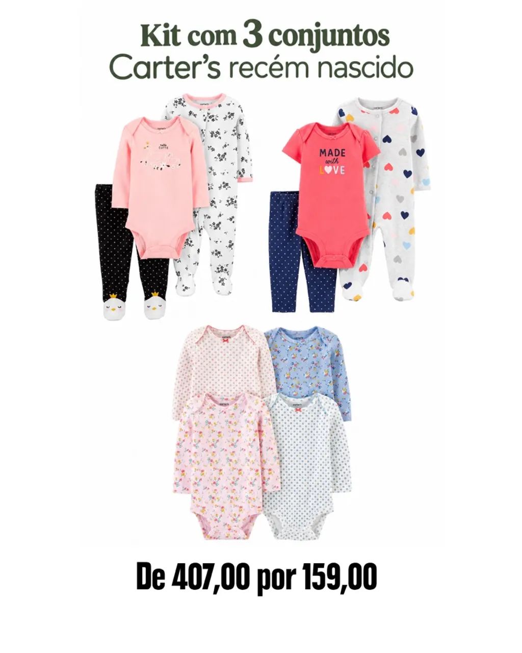 Kit enxoval Carters - Foto 4