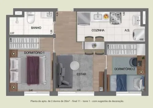 PLANTA 36m²
