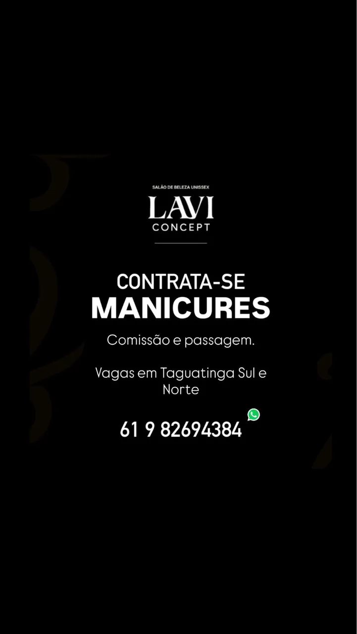 Vagas Manicure - Taguatinga Norte