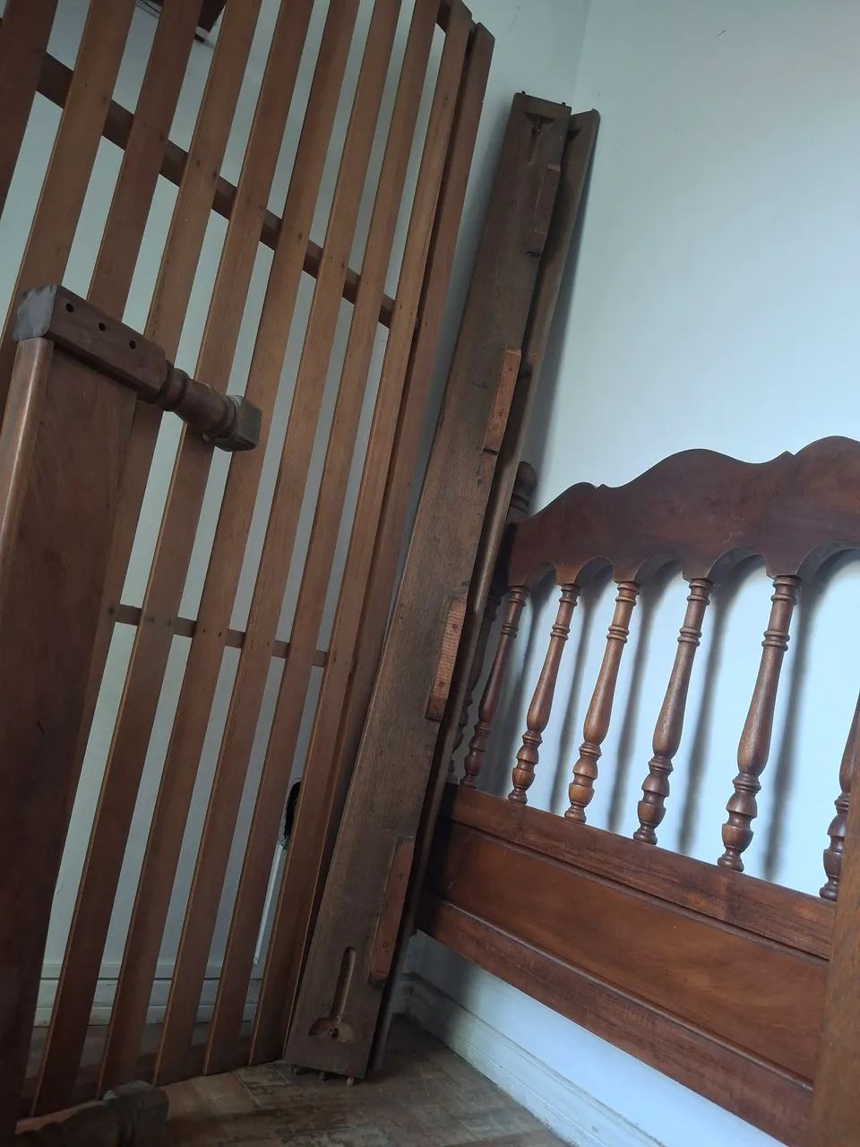 Cama de solteiro de madeira - Foto 5