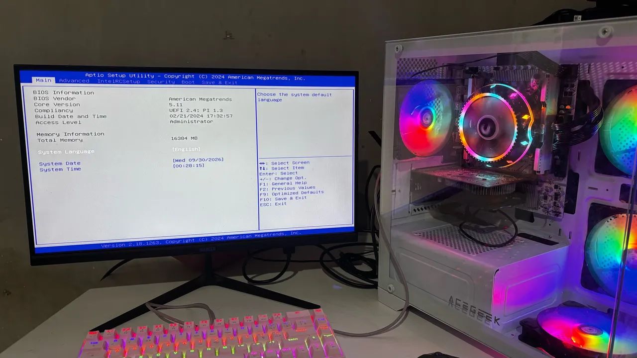 PC Intel Xeon - 16GB DDR4 - SSD 256GB