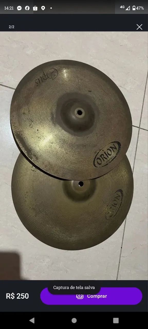 Chimbal de bateria Orion  - Foto 2